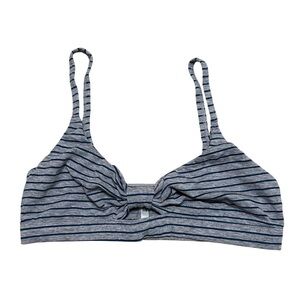 NWT Charlotte Russe Blue and Gray Striped Bralette